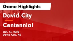 David City  vs Centennial  Game Highlights - Oct. 13, 2022