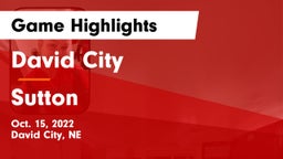 David City  vs Sutton  Game Highlights - Oct. 15, 2022