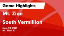 Mt. Zion  vs South Vermillion  Game Highlights - Nov. 24, 2021