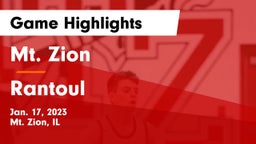 Mt. Zion  vs Rantoul  Game Highlights - Jan. 17, 2023