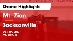 Mt. Zion  vs Jacksonville  Game Highlights - Dec. 27, 2023