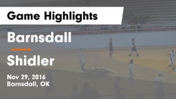 Barnsdall  vs Shidler  Game Highlights - Nov 29, 2016