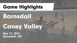 Barnsdall  vs Caney Valley  Game Highlights - Dec 17, 2016