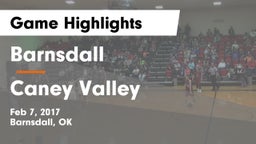 Barnsdall  vs Caney Valley  Game Highlights - Feb 7, 2017