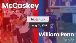 Matchup: McCaskey  vs. William Penn  2018