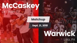 Matchup: McCaskey  vs. Warwick  2018