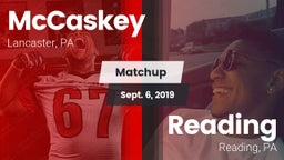 Matchup: McCaskey  vs. Reading  2019