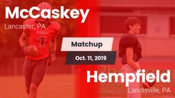 Matchup: McCaskey  vs. Hempfield  2019