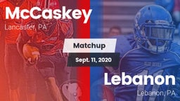 Matchup: McCaskey  vs. Lebanon  2020