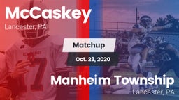 Matchup: McCaskey  vs. Manheim Township  2020