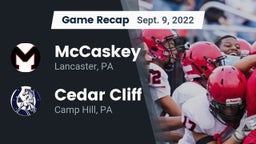 Recap: McCaskey  vs. Cedar Cliff  2022