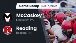 Recap: McCaskey  vs. Reading  2022