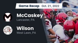 Recap: McCaskey  vs. Wilson  2022
