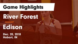 River Forest  vs Edison  Game Highlights - Dec. 20, 2018