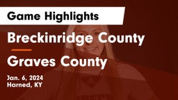 Breckinridge County  vs Graves County  Game Highlights - Jan. 6, 2024