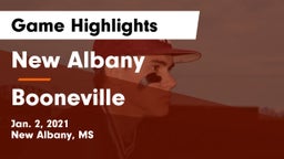 New Albany  vs Booneville  Game Highlights - Jan. 2, 2021