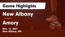 New Albany  vs Amory  Game Highlights - Nov. 16, 2021