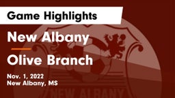 New Albany  vs Olive Branch  Game Highlights - Nov. 1, 2022