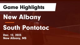 New Albany  vs South Pontotoc  Game Highlights - Dec. 12, 2023