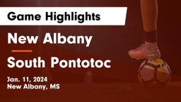 New Albany  vs South Pontotoc  Game Highlights - Jan. 11, 2024