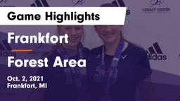 Frankfort  vs Forest Area Game Highlights - Oct. 2, 2021