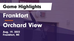 Frankfort  vs Orchard View  Game Highlights - Aug. 19, 2022