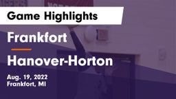 Frankfort  vs Hanover-Horton  Game Highlights - Aug. 19, 2022
