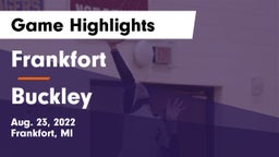 Frankfort  vs Buckley Game Highlights - Aug. 23, 2022