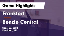 Frankfort  vs Benzie Central Game Highlights - Sept. 27, 2022