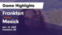 Frankfort  vs Mesick Game Highlights - Oct. 13, 2022