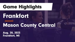 Frankfort  vs Mason County Central  Game Highlights - Aug. 28, 2023
