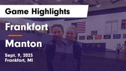 Frankfort  vs Manton Game Highlights - Sept. 9, 2023