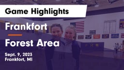 Frankfort  vs Forest Area Game Highlights - Sept. 9, 2023