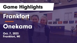 Frankfort  vs Onekama  Game Highlights - Oct. 7, 2023