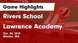 Rivers School vs Lawrence Academy  Game Highlights - Oct. 30, 2019