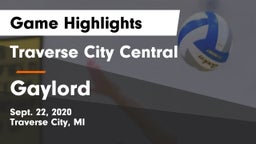 Traverse City Central  vs Gaylord Game Highlights - Sept. 22, 2020