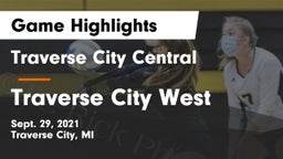 Traverse City Central  vs Traverse City West  Game Highlights - Sept. 29, 2021
