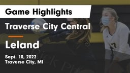 Traverse City Central  vs Leland Game Highlights - Sept. 10, 2022