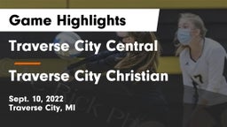 Traverse City Central  vs Traverse City Christian  Game Highlights - Sept. 10, 2022