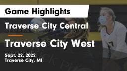 Traverse City Central  vs Traverse City West  Game Highlights - Sept. 22, 2022