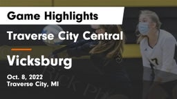 Traverse City Central  vs Vicksburg Game Highlights - Oct. 8, 2022