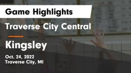 Traverse City Central  vs Kingsley  Game Highlights - Oct. 24, 2022