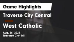 Traverse City Central  vs West Catholic  Game Highlights - Aug. 26, 2023