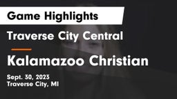 Traverse City Central  vs Kalamazoo Christian Game Highlights - Sept. 30, 2023