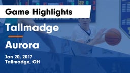 Tallmadge  vs Aurora Game Highlights - Jan 20, 2017