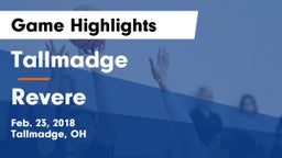 Tallmadge  vs Revere  Game Highlights - Feb. 23, 2018