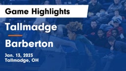 Tallmadge  vs Barberton  Game Highlights - Jan. 13, 2023