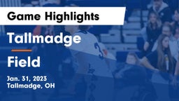 Tallmadge  vs Field  Game Highlights - Jan. 31, 2023