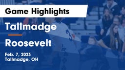 Tallmadge  vs Roosevelt  Game Highlights - Feb. 7, 2023