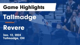 Tallmadge  vs Revere  Game Highlights - Jan. 12, 2024